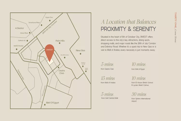 31 West October 6th of October City