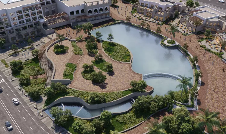 لاند سكيب أركان بالم الشيخ زايد 205 Sheikh Zayed