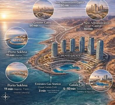 حجز وحدات Marina Towers Il Monte Galala.