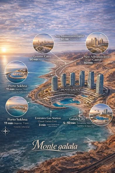 حجز وحدات Marina Towers Il Monte Galala.