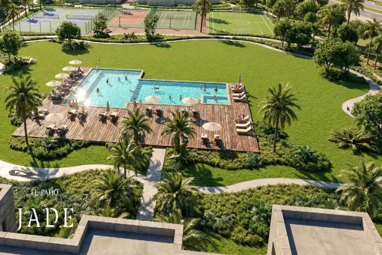 المساحات الخضراء الرائعة فى خدمات ومرافق لافيستا الباتيو جادي العاصمة الإدارية El Patio Jade egypt projects