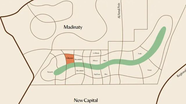 موقع كمبوند سيتيزن القمزي على الخريطة