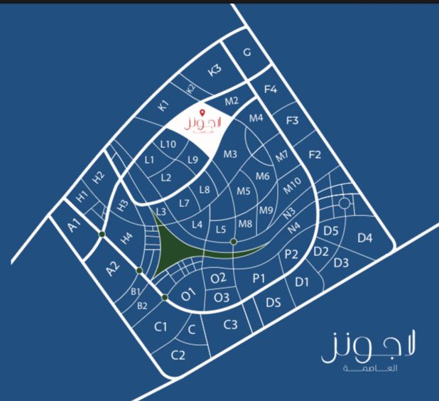موقع كمبوند لاجونز العاصمة الإدارية على الخريطة Lagoons New Capital