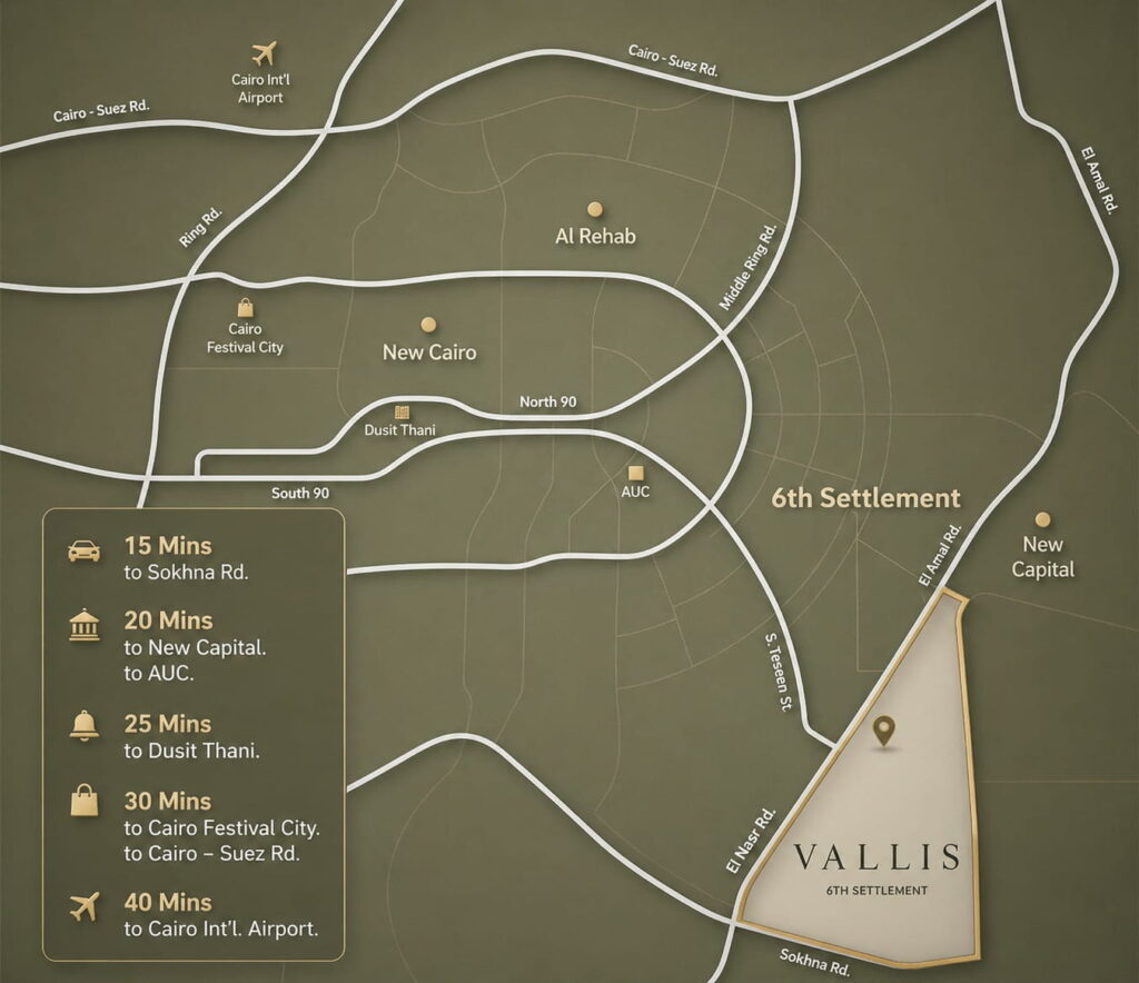Valis location, Sixth Settlement