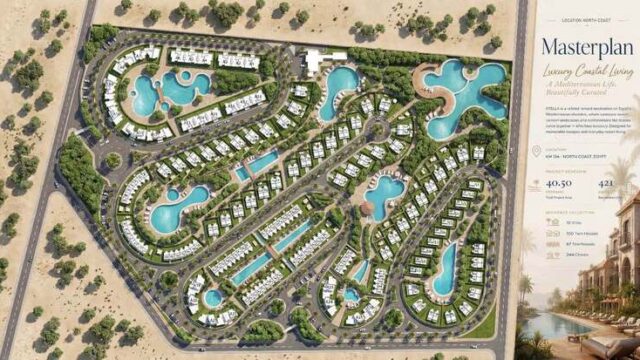 المخطط الرئيسي والخريطة الداخلية لتقسيم قرية صيف الساحل الشمالى سيدي عبد الرحمن